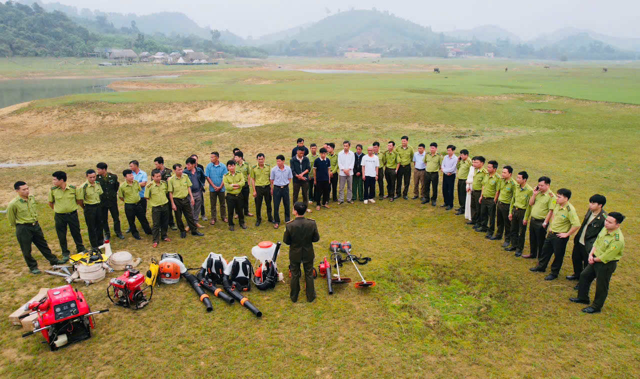Hình ảnh triển khai chương trình luyện tập tại xã Xuân Thái, huyện Như Thanh